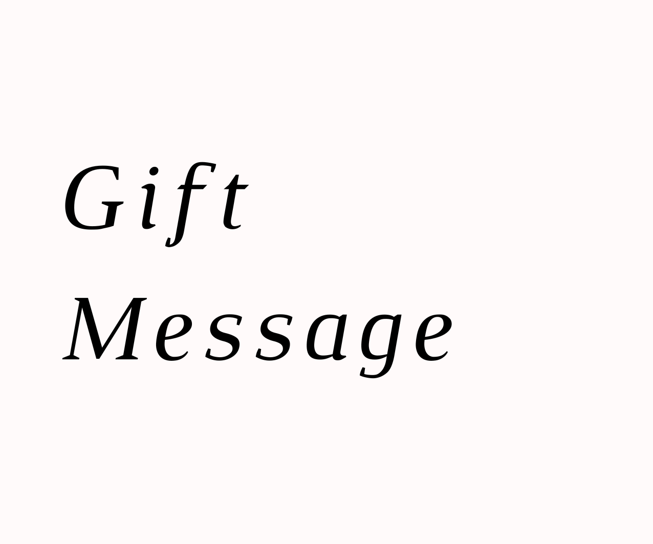 Gift Message