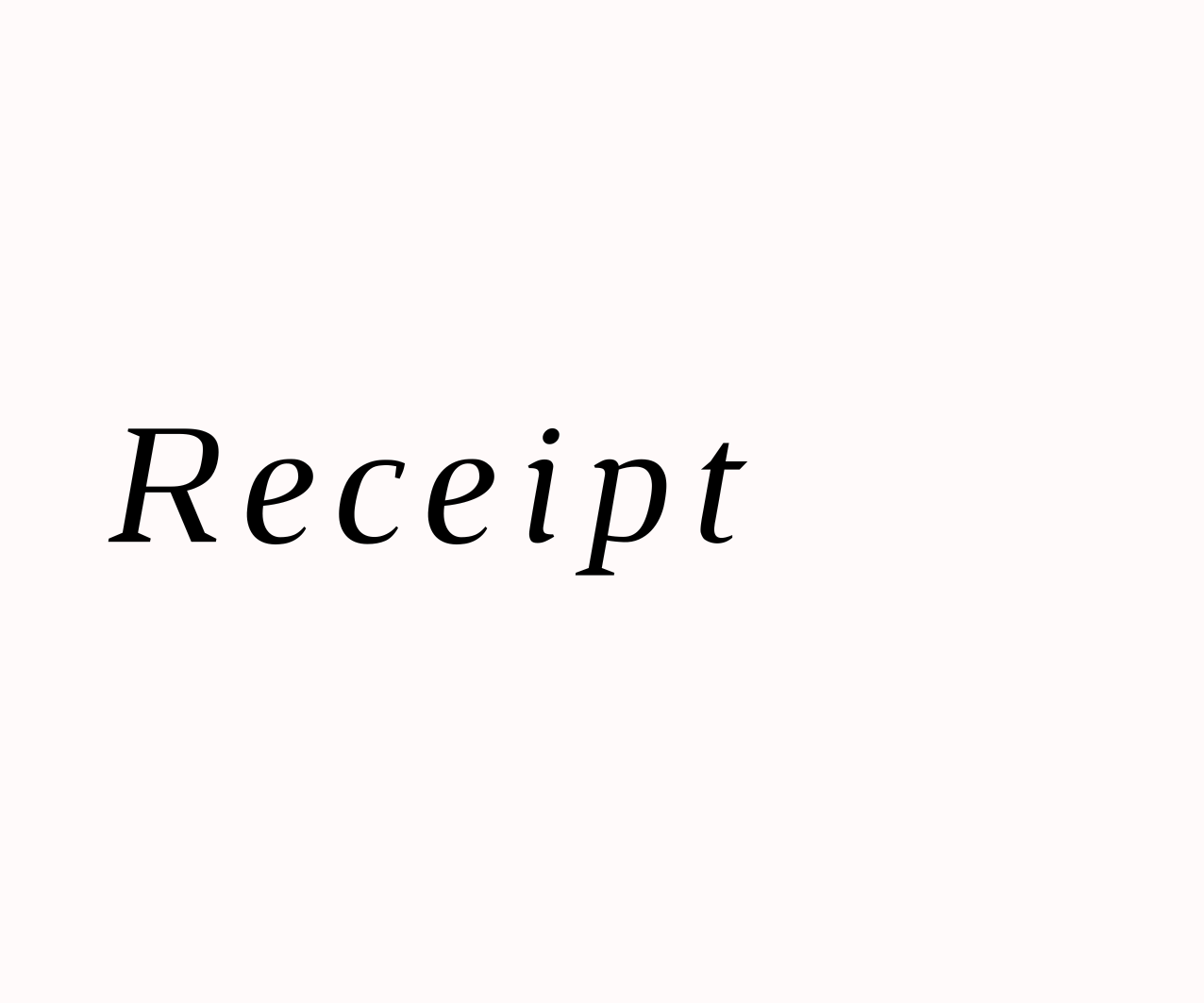 Gift Receipt