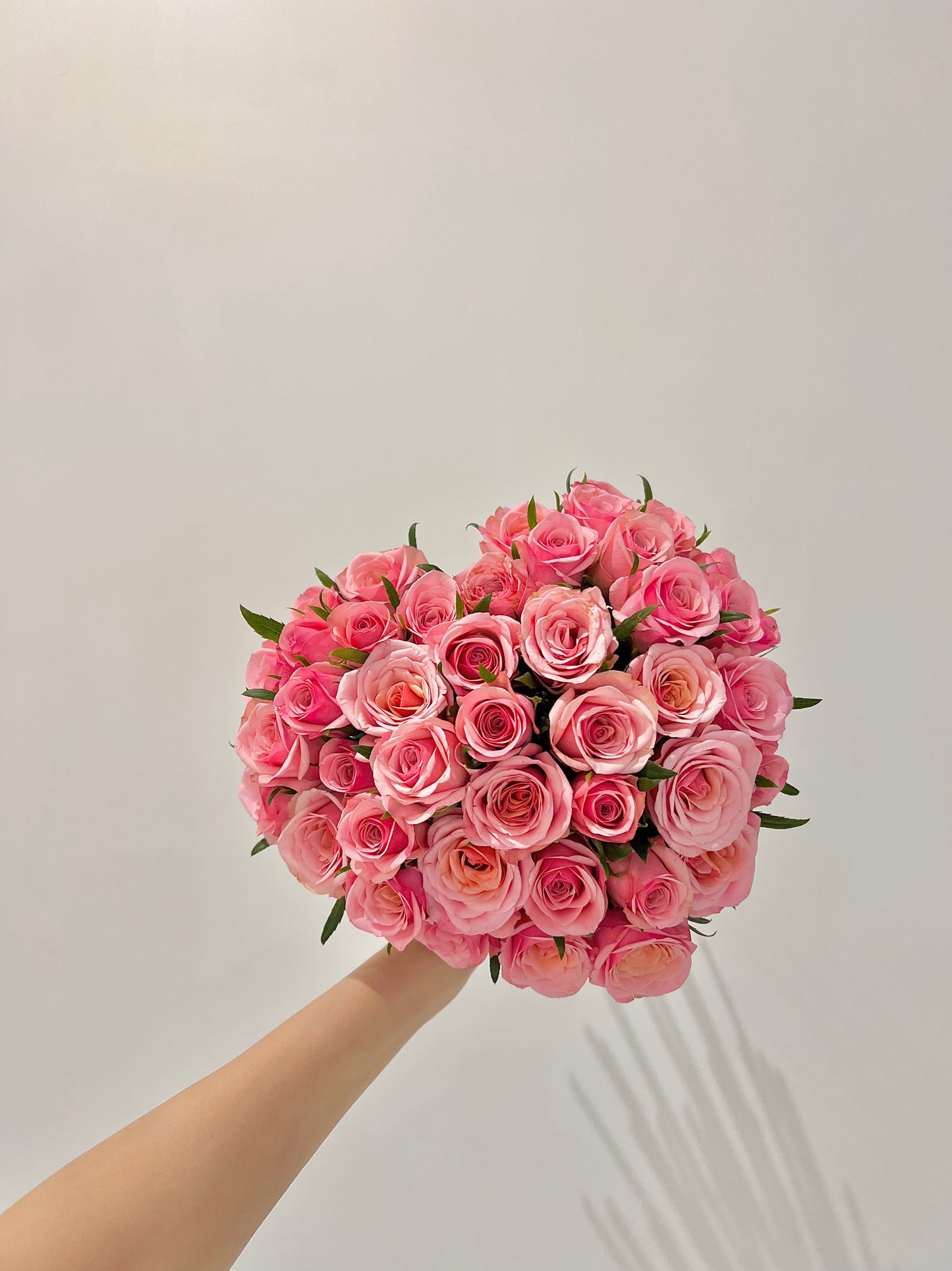 Heart shaped bouquet x 45 roses
