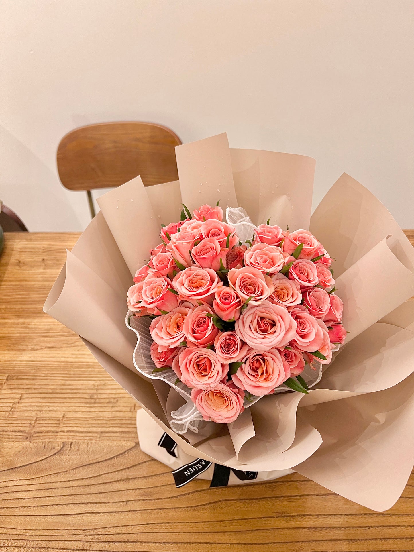 Heart shaped bouquet x 45 roses